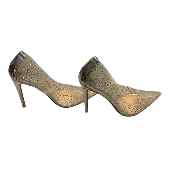 Steve Madden Vala-r Rhinestone Stiletto Heels – Size 8.5, Sparkly Evening Shoes - Picture 1 of 6